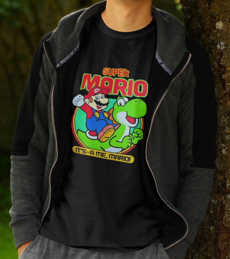 Super Mario Yoshi It's A Me Mario Nostalgic Adventure T-Shirt
