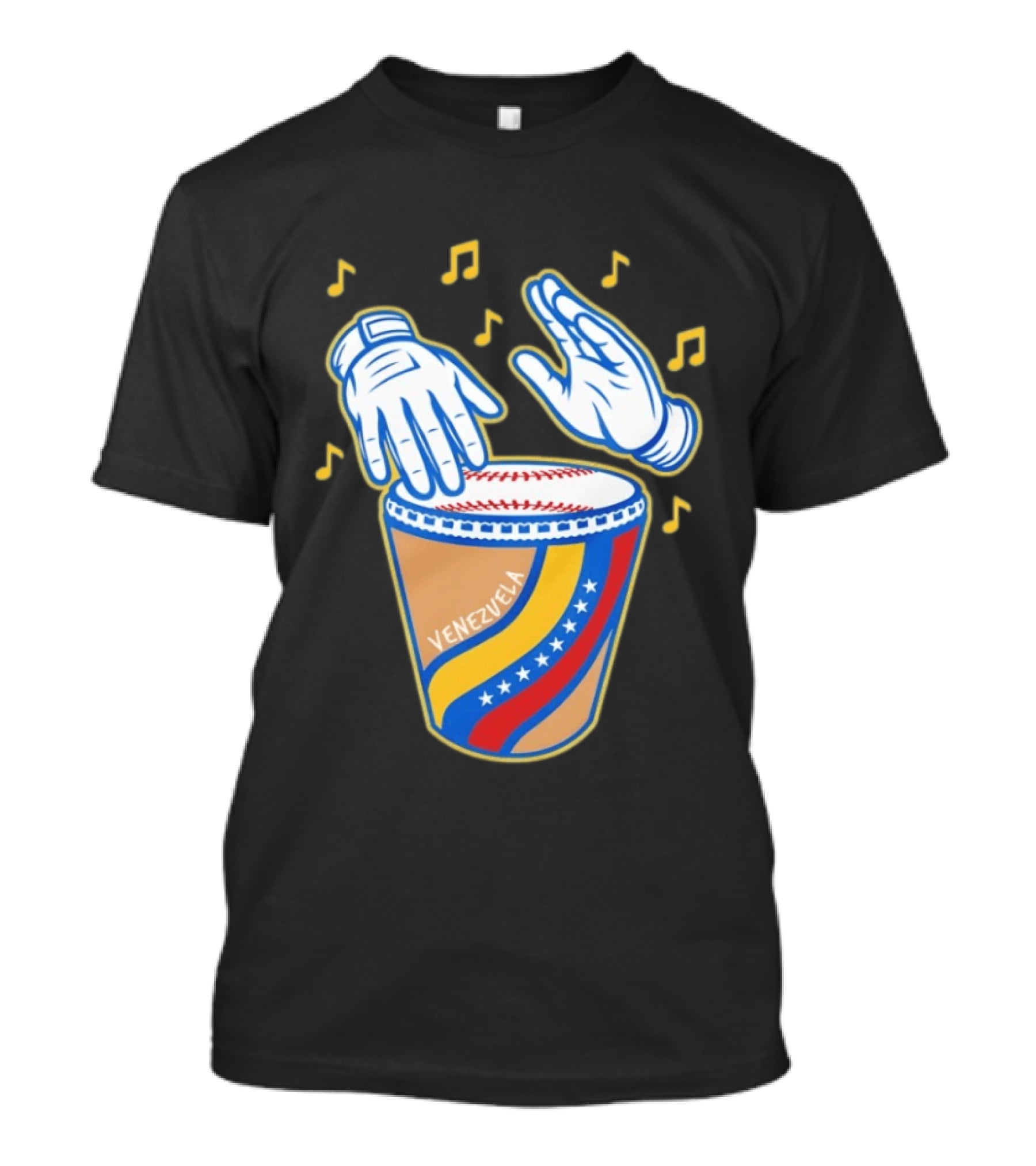 Tambor Béisbol Venezuela 2026 Musical Celebration Mexican Baseball Fusion T-Shirt