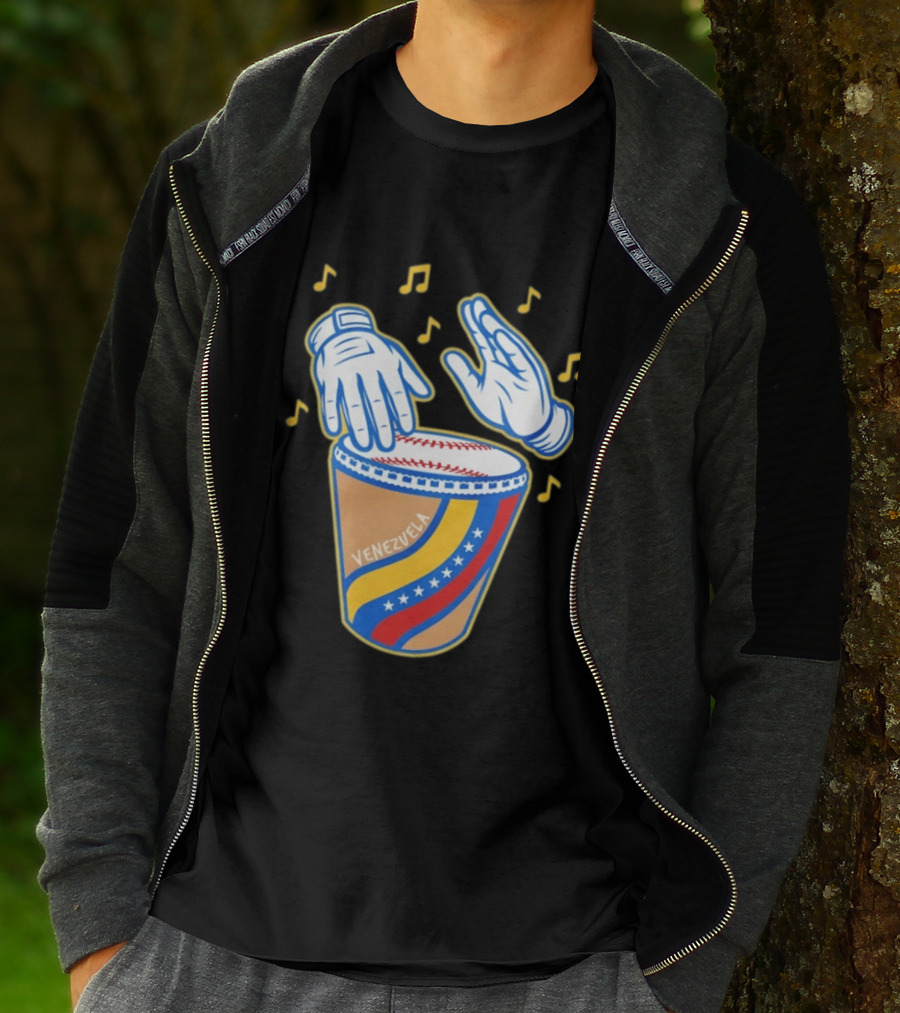Tambor Béisbol Venezuela 2026 Musical Celebration Mexican Baseball Fusion T-Shirt