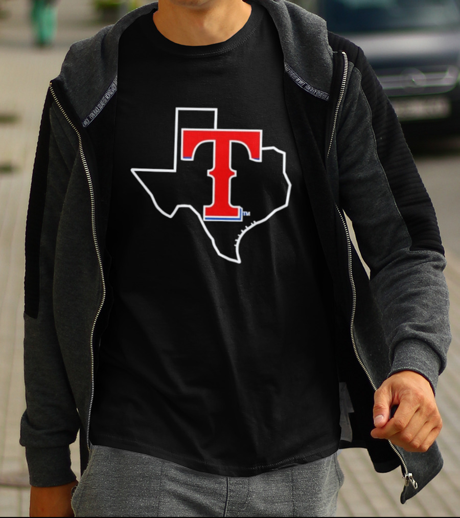 Texas Rangers MLB Iconic State T T-Shirt