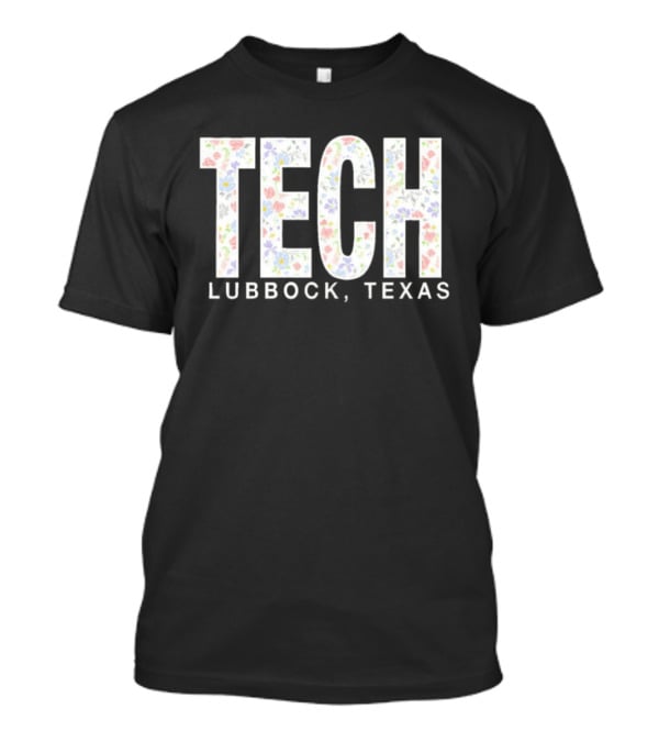 Texas Tech Lubbock Texas Floral Print T-Shirt
