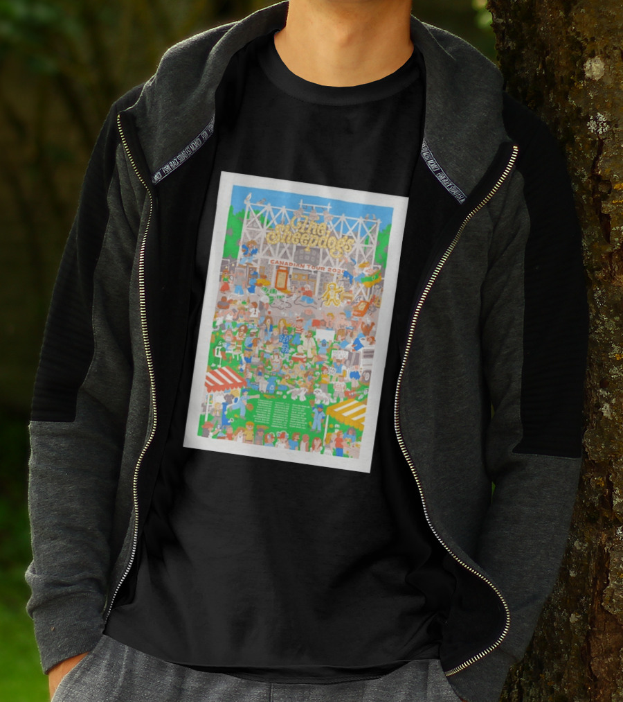 The Sheepdogs Canadian Tour 2026 Colorful Festival Scene With Crowd And Marquee T-Shirt