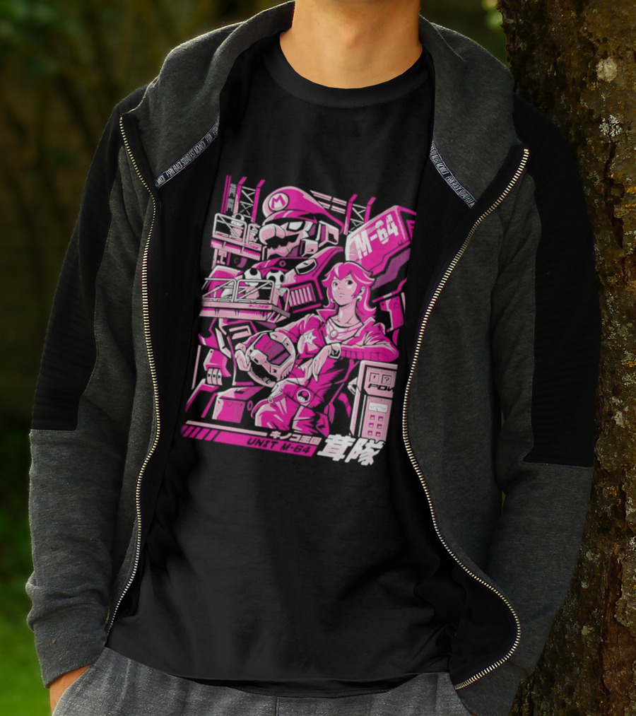Unit M 64 Mario Mech M 64 Princess Peach T-Shirt