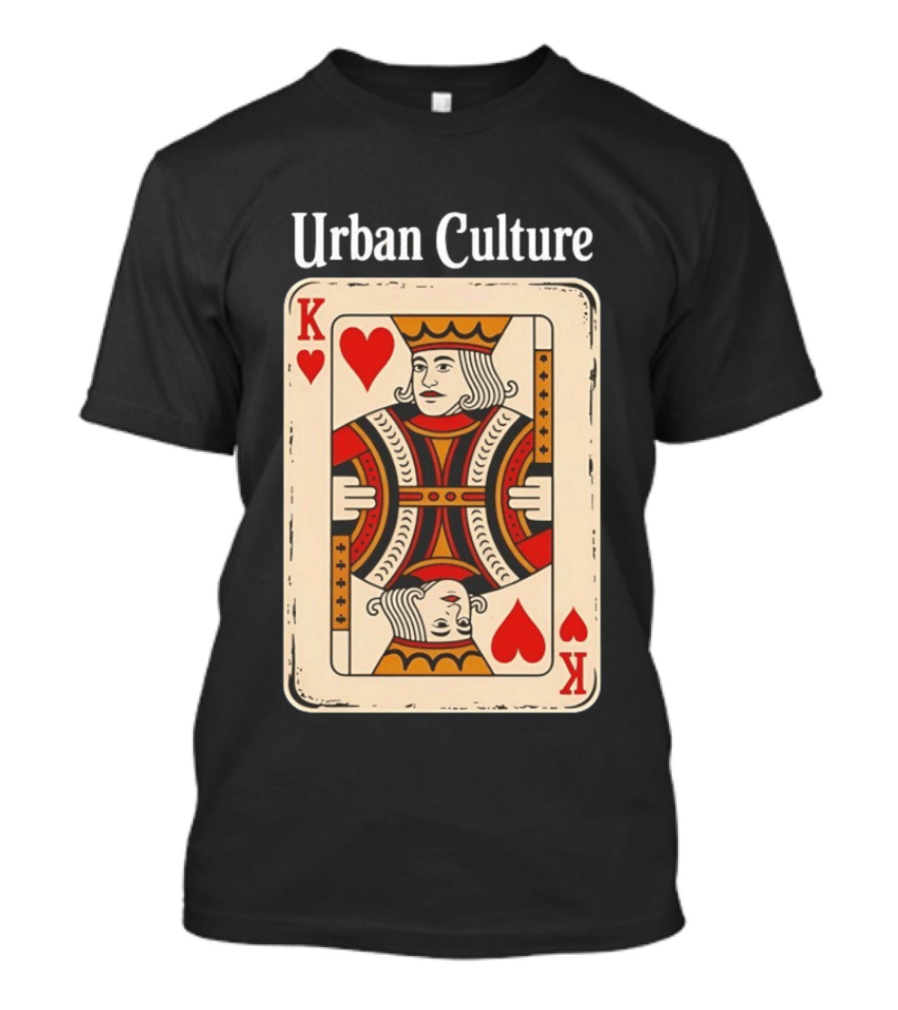 Urban Culture King Of Hearts Card T-Shirt