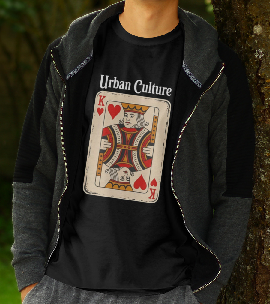 Urban Culture King Of Hearts Card T-Shirt