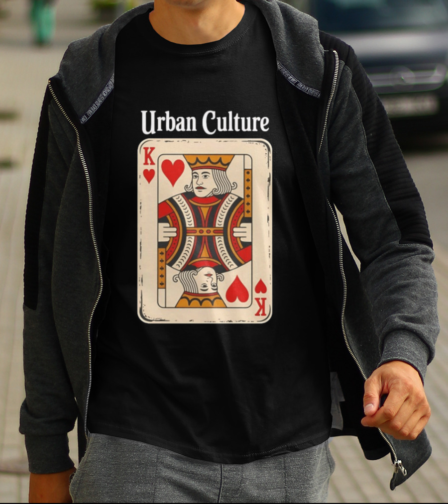 Urban Culture King Of Hearts Card T-Shirt