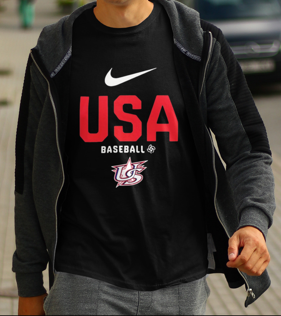 USA Baseball Nike Logo Team USA Sports Fan T-Shirt