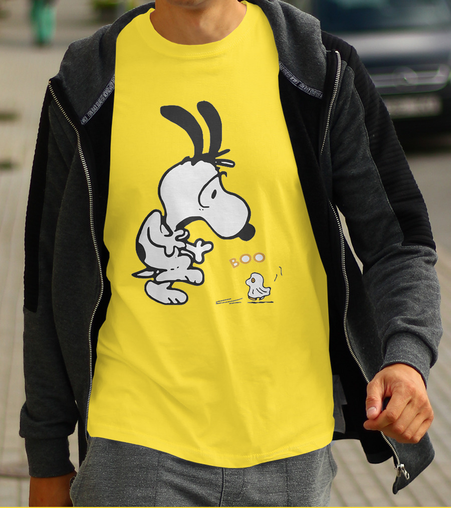 Just A Woman Who Loves Snoopy Boo Halloween T-Shirt