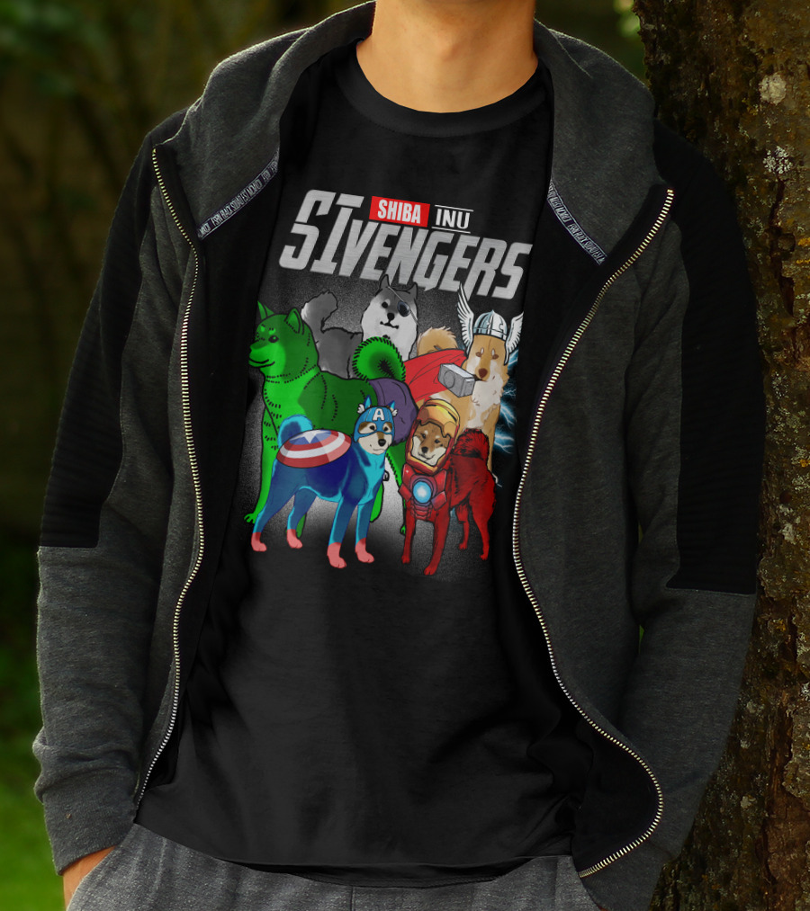 Shiba Inu SIvengers Dog Heroes Avengers T-Shirt