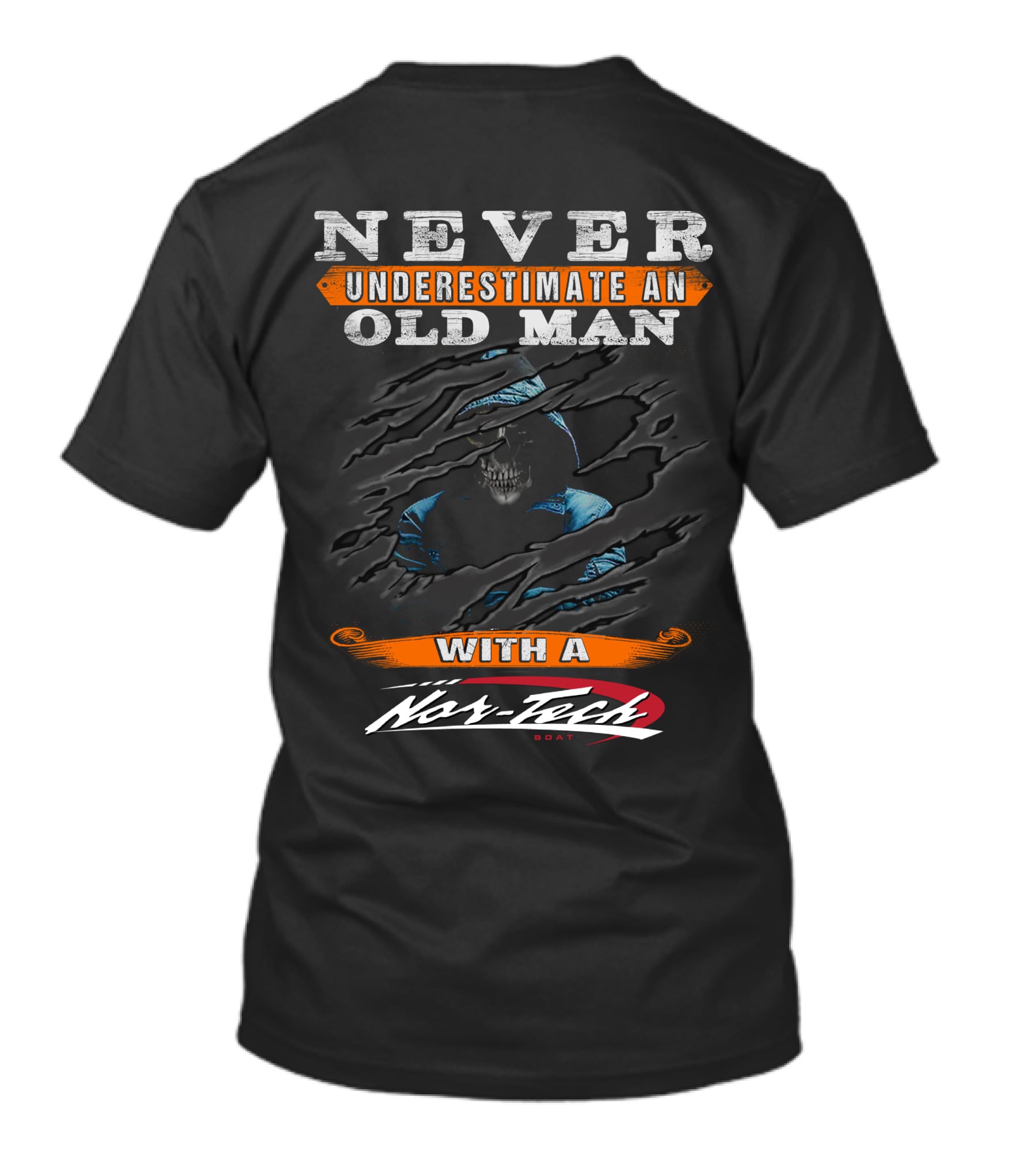 Never Underestimate An Old Man With A Nor-Tech Boat T-Shirt