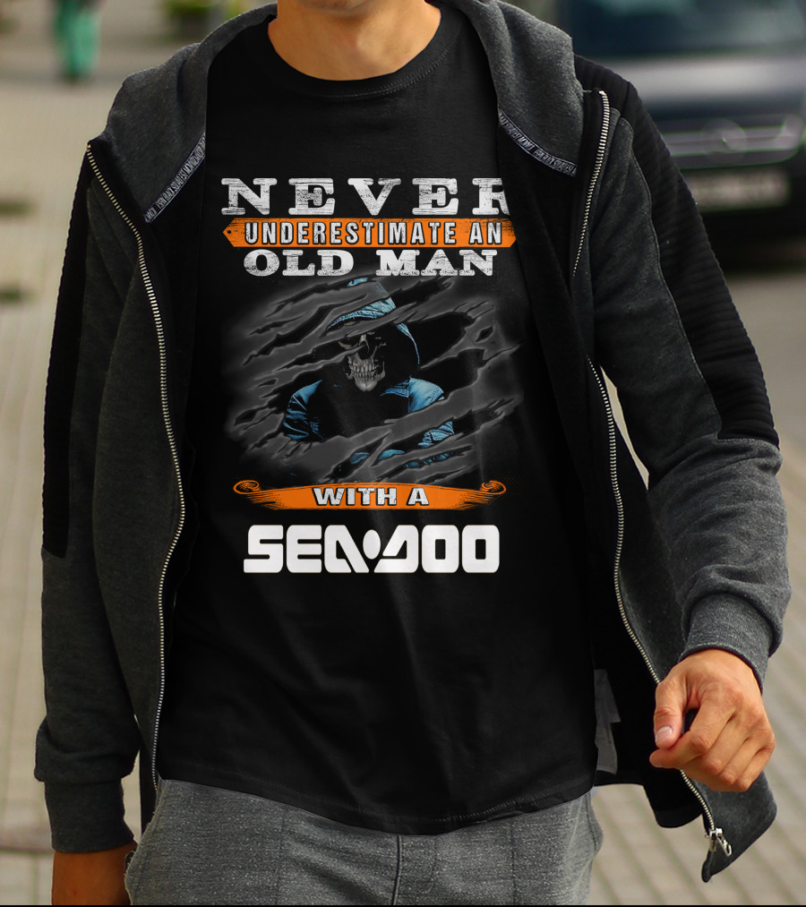 Never Underestimate An Old Man With A Sea-Doo T-Shirt
