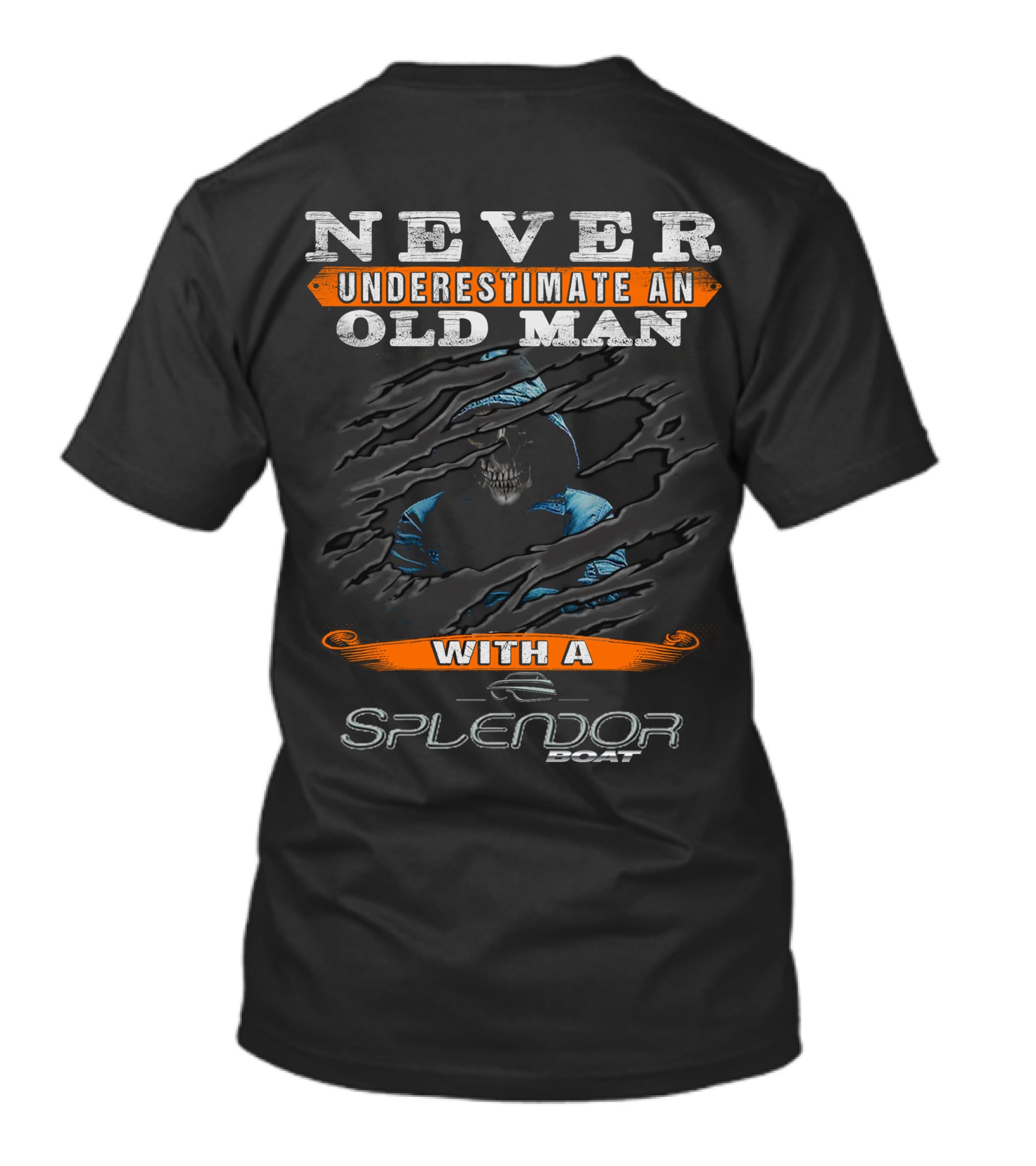 NEVER UNDERESTIMATE AN OLD MAN WITH A SPLENDOR BOAT T-Shirt
