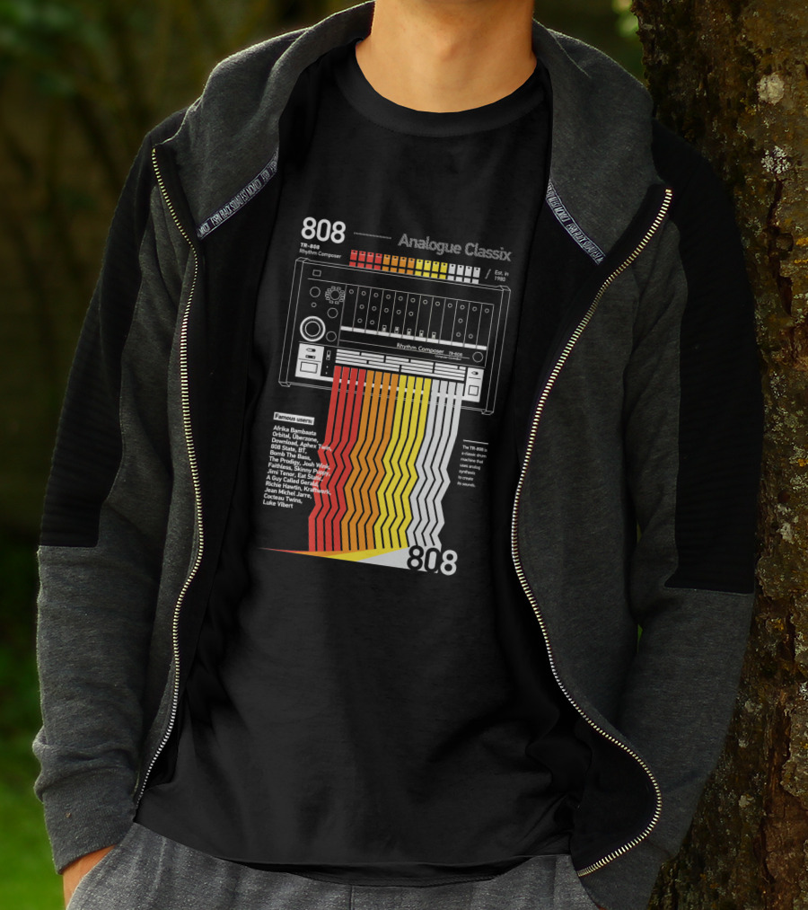 808 Analogue Classix Rhythm Composer TB-808 Famous Users Est. 1980 T-Shirt