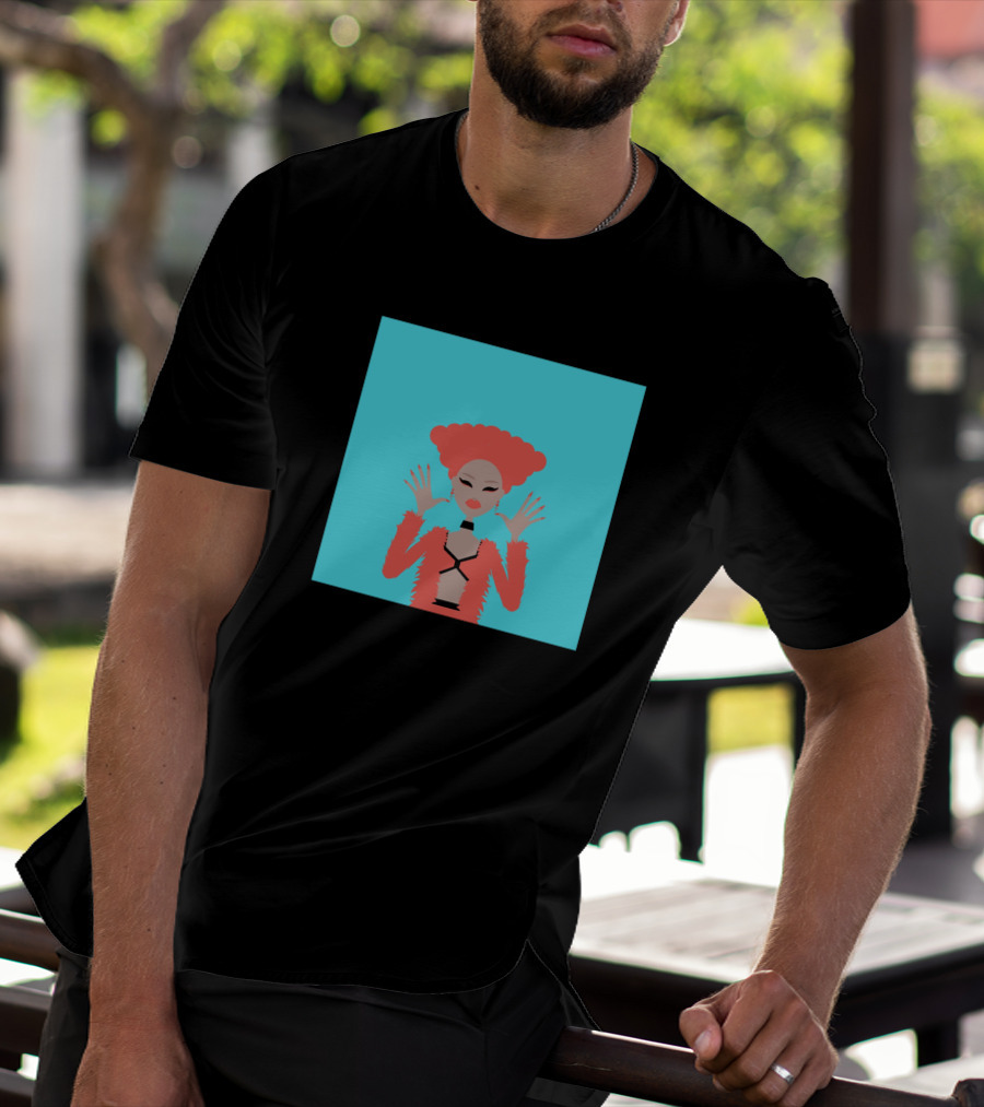 Aja 822963 Fashion Illustration Bold Red Look T-Shirt