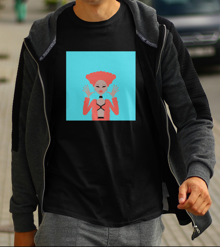 Aja 822963 Fashion Illustration Bold Red Look T-Shirt