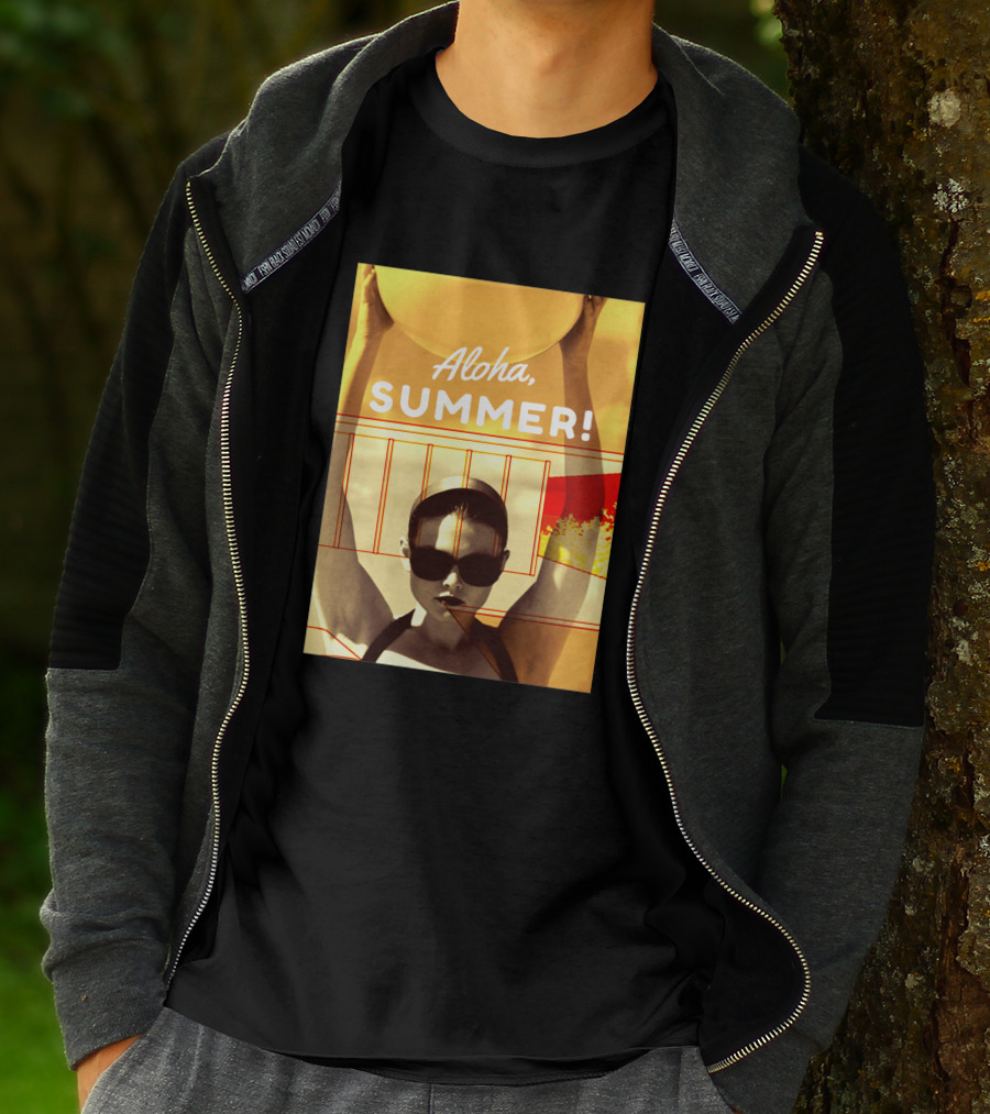 Aloha Summer Beach Ball Sunglasses Retro Vibes T-Shirt