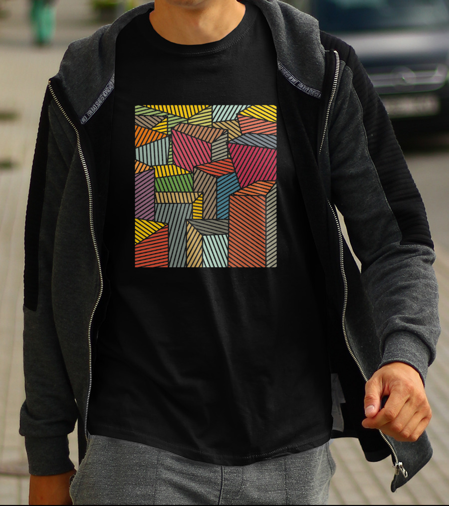 Architexture Remix 995751 Colorful Geometric Blocks T-Shirt