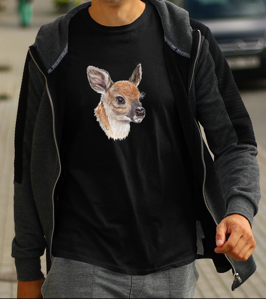 Baby Faces Fawn Wildlife Portrait 442255 T-Shirt