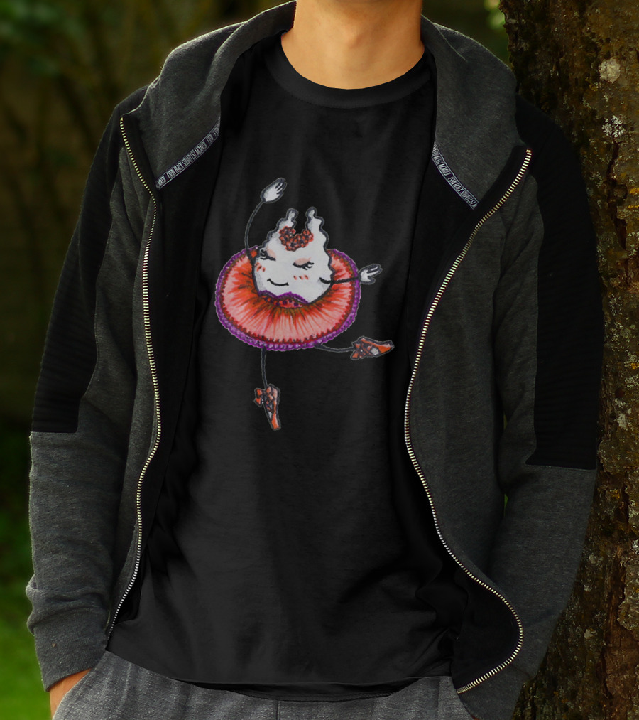 Ballerina Ghost In Red Tutu 1056645 T-Shirt