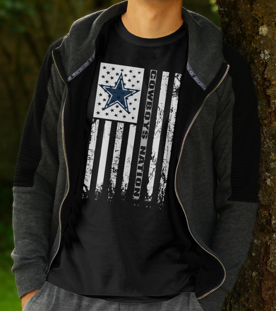 Dallas Cowboys Nation Flag Stars And Stripes T-Shirt