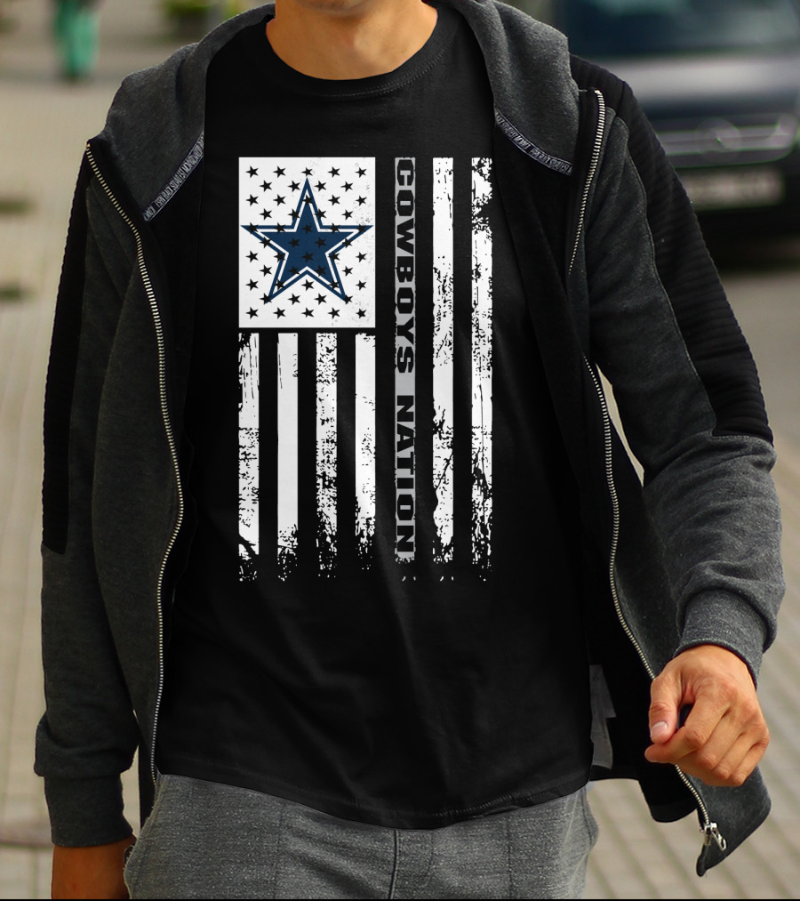 Dallas Cowboys Nation Flag Stars And Stripes T-Shirt