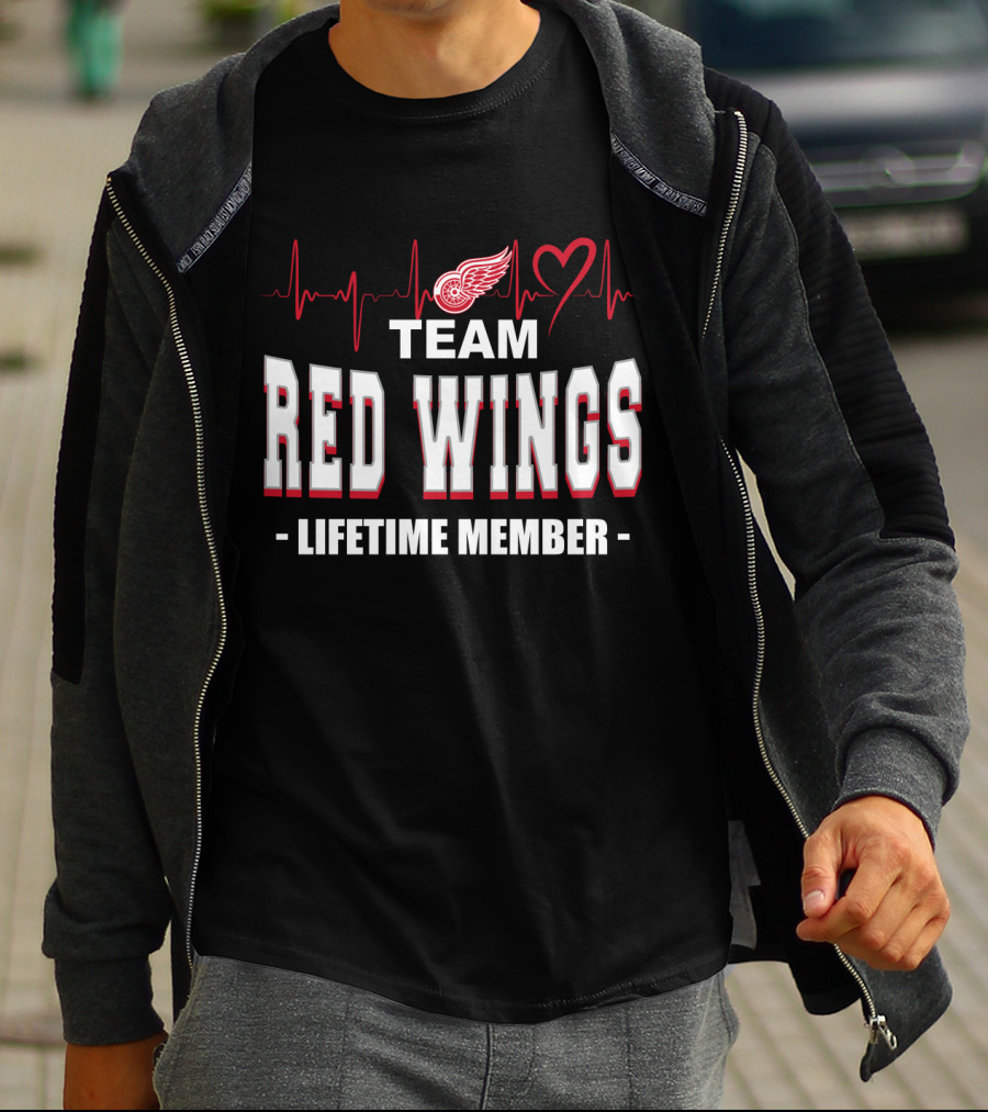 Team Red Wings Lifetime Member Detroit T-Shirt