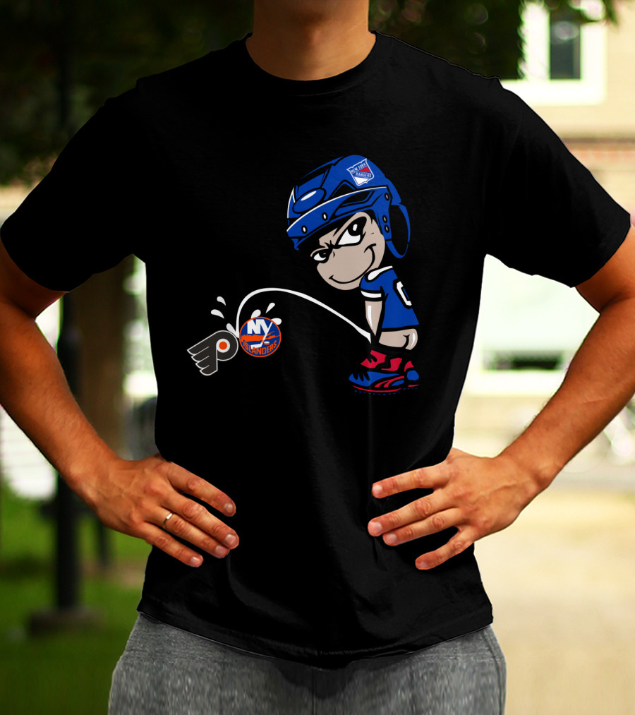 New York Rangers Rivalry Flyers Islanders T-Shirt