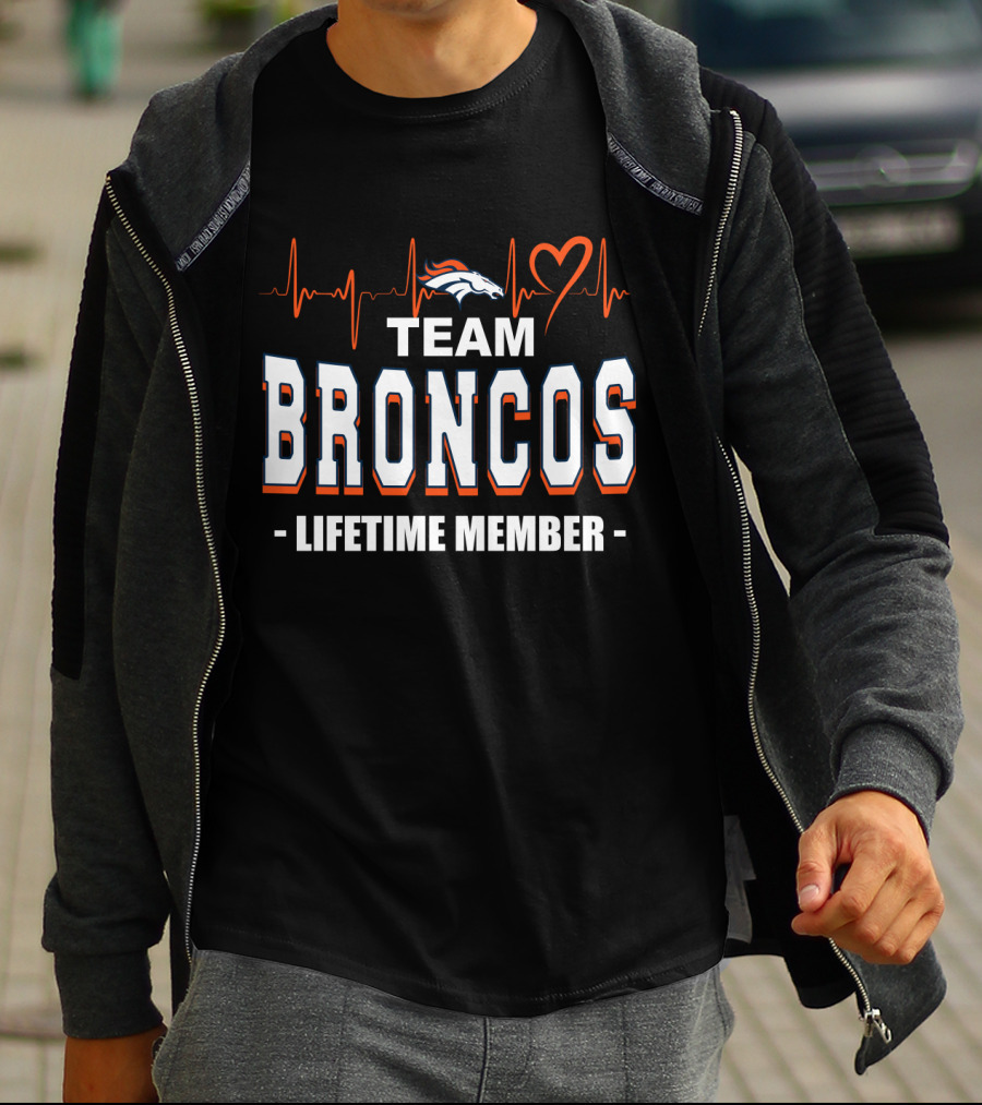 Team Broncos Lifetime Member T-Shirt