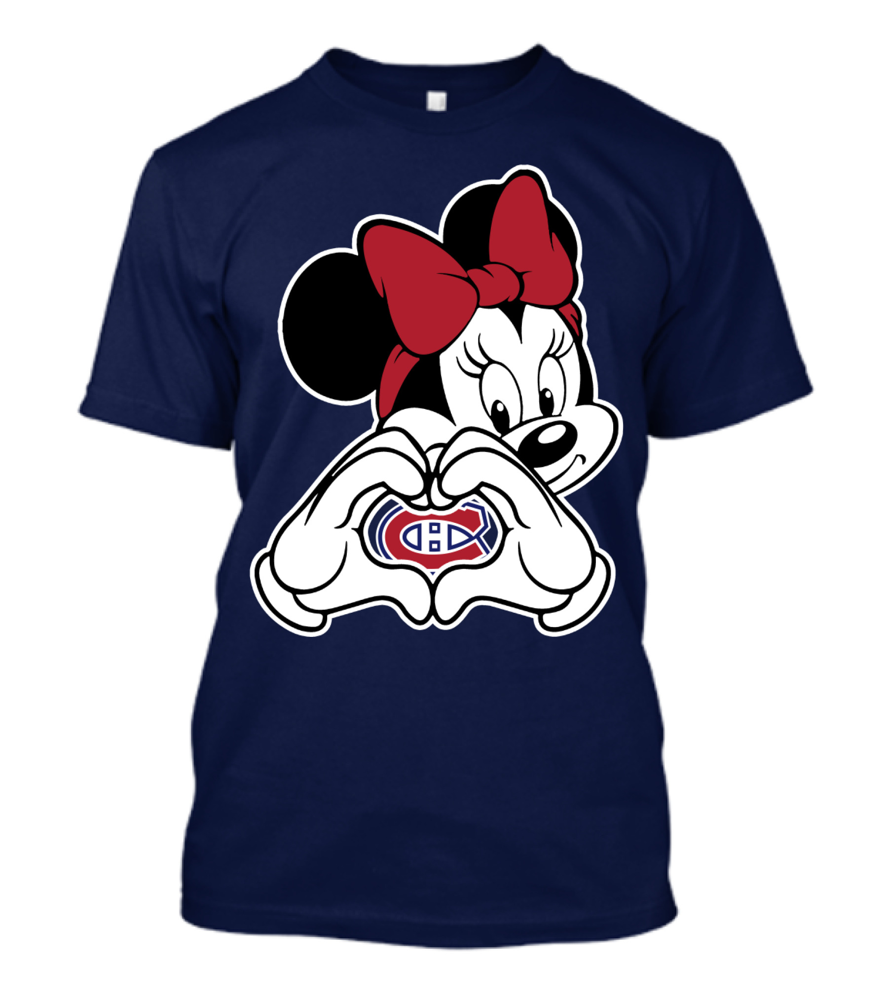 Minnie Heart Hands Montreal Canadiens T-Shirt