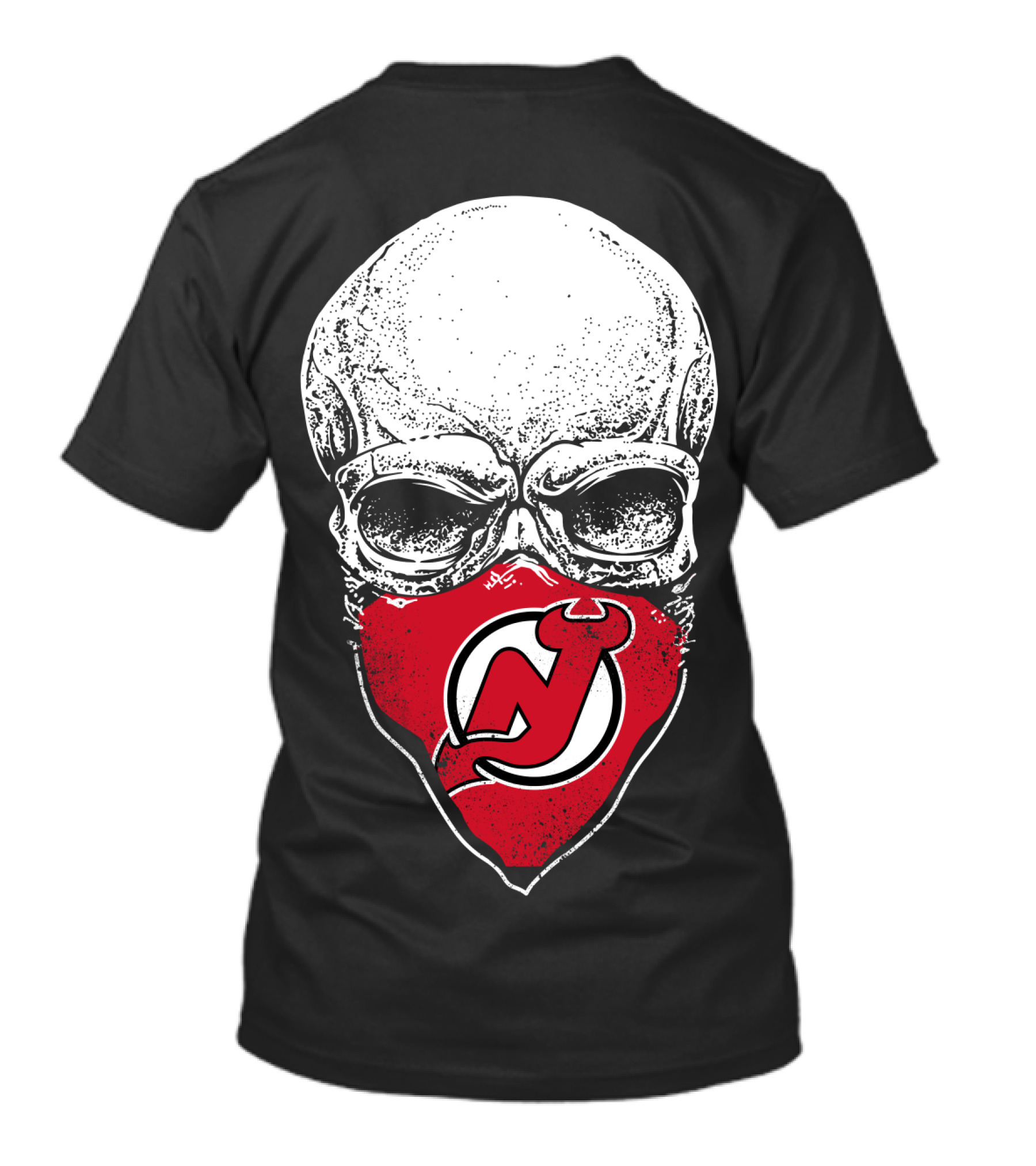 New Jersey Devils Skull Bandana T-Shirt