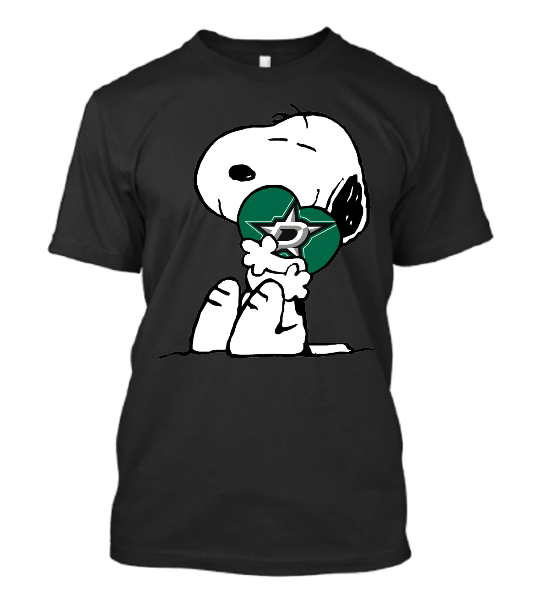 Snoopy Dallas Stars Hugging Nhl Hockey T-Shirt