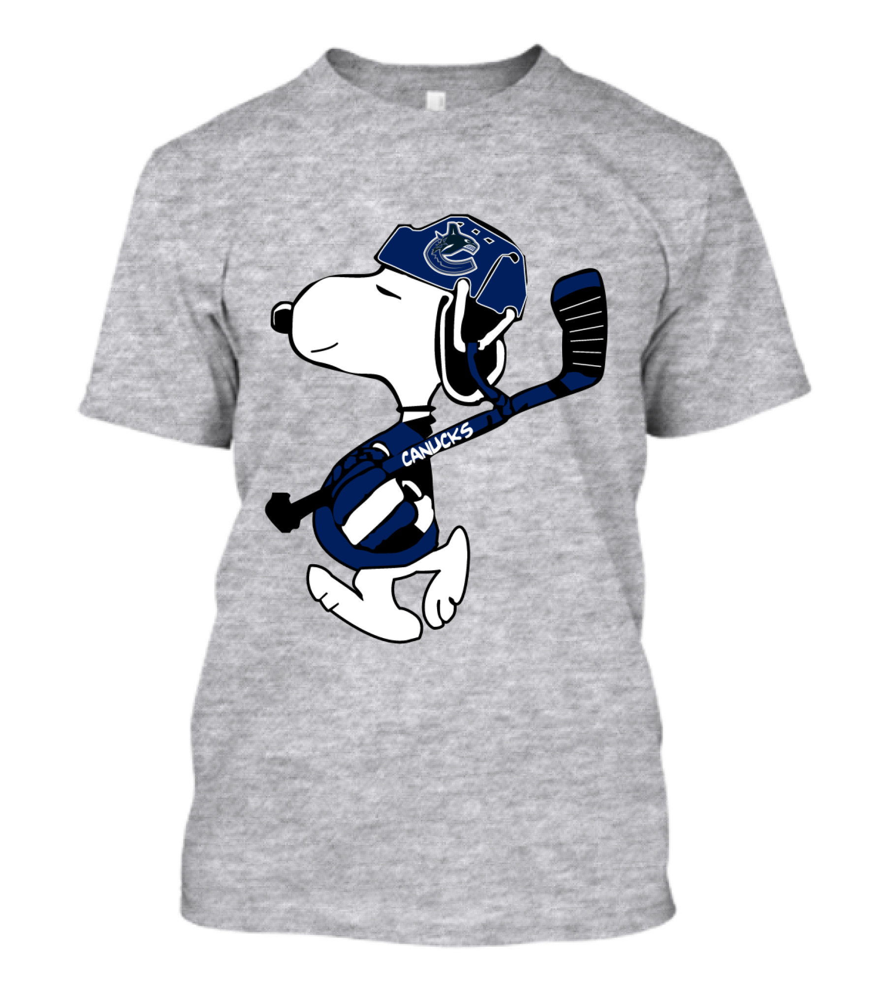 Vancouver Canucks Snoopy Hockey Player T-Shirt