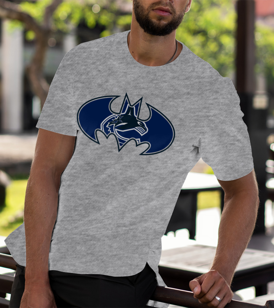 Vancouver Canucks Orca Batman Logo Fusion T-Shirt
