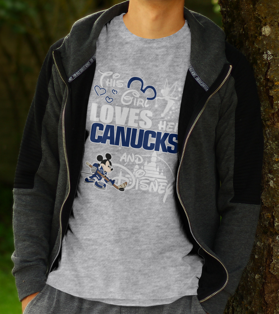 This Girl Loves Her Canucks And Disney T-Shirt