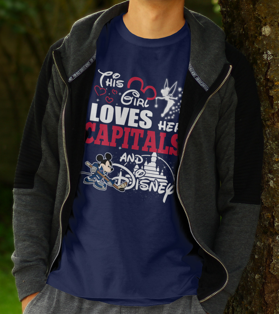 This Girl Loves Her Capitals And Disney T-Shirt