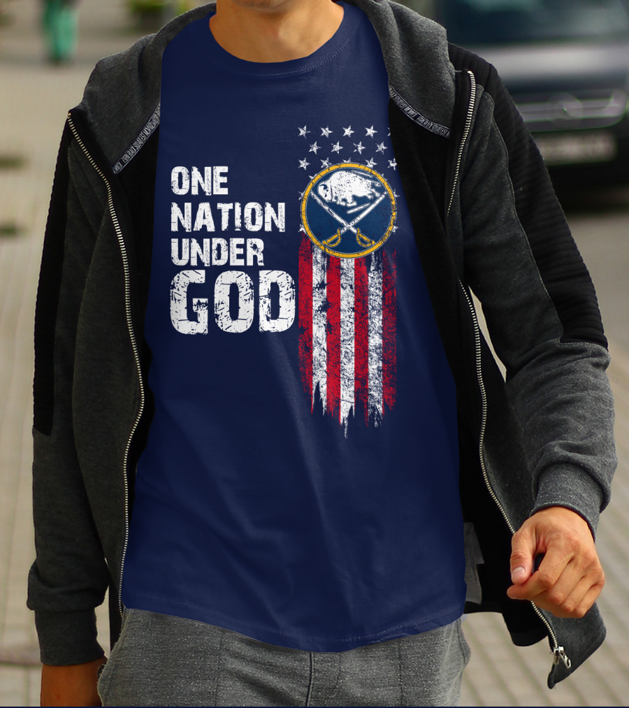 One Nation Under God Buffalo Sabres T-Shirt