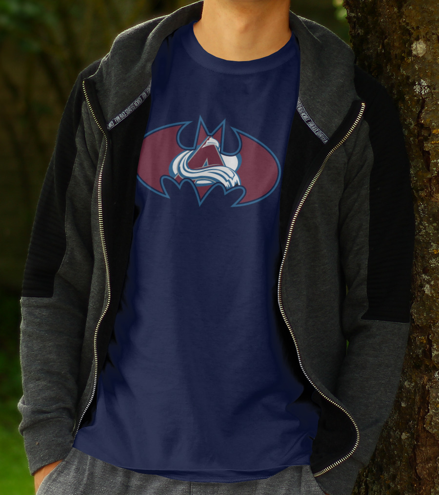 Colorado Avalanche Batman Logo Mashup T-Shirt