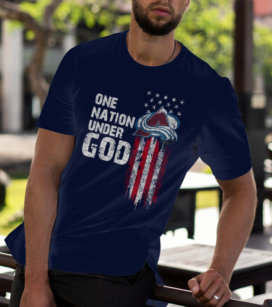 One Nation Under God Colorado Avalanche T-Shirt