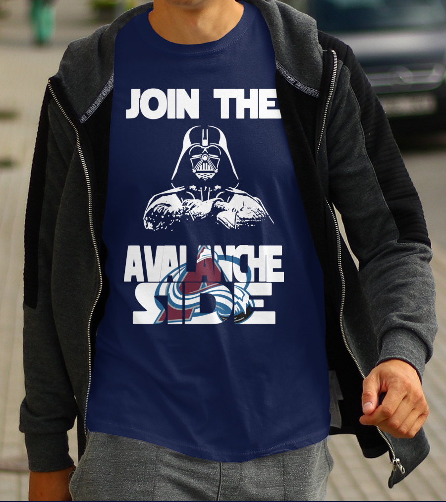 Join The Avalanche Side Star Wars Colorado Avalanche T-Shirt