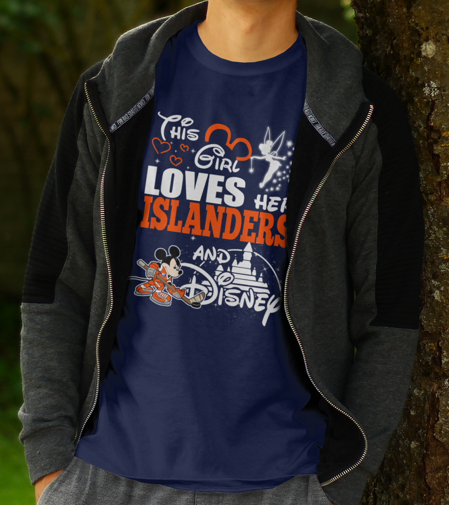 This Girl Loves Her Islanders And Disney T-Shirt