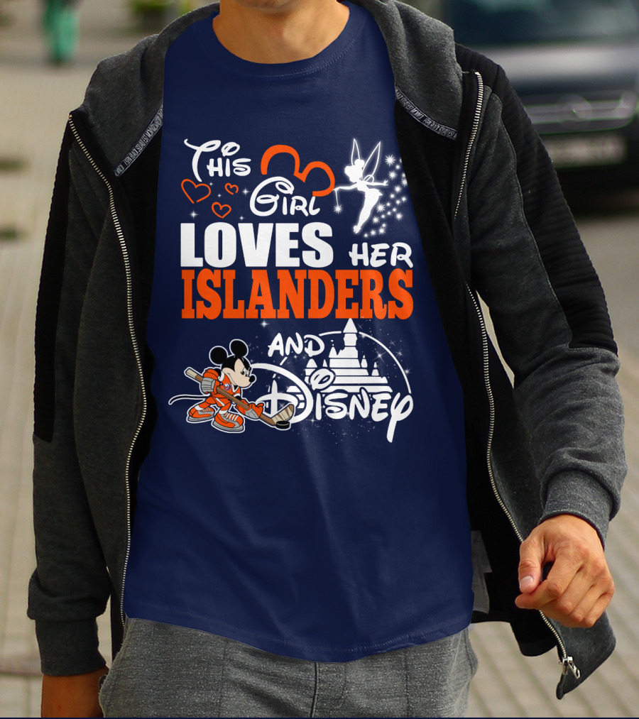 This Girl Loves Her Islanders And Disney T-Shirt