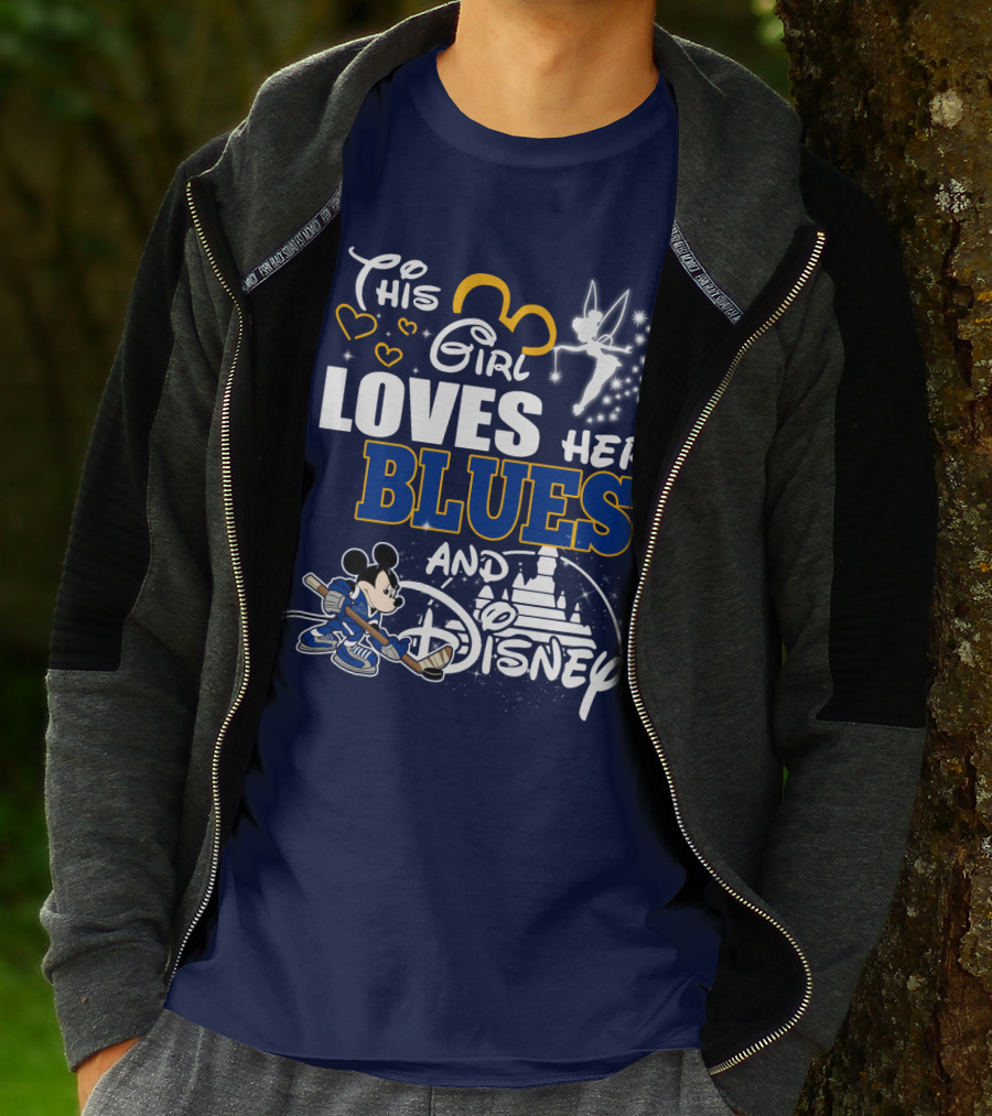 This Girl Loves Her Blues And Disney T-Shirt