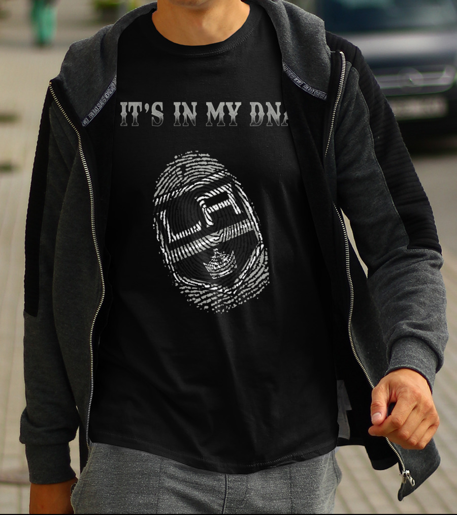It's In My Dna Los Angeles Kings Fingerprint T-Shirt