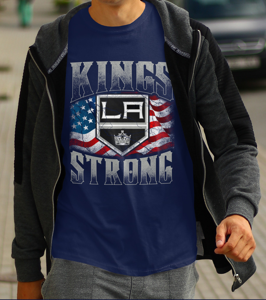 Kings Strong La American Flag T-Shirt