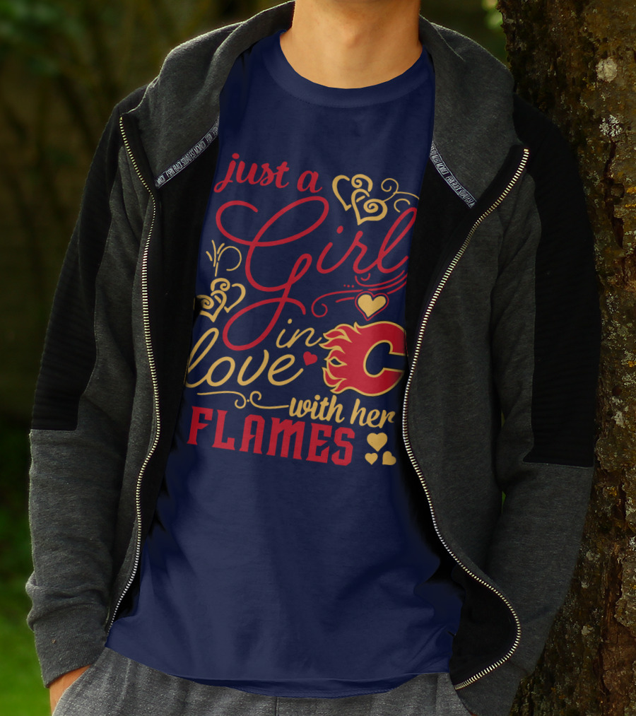 Just A Girl In Love With Her Flames T-Shirt