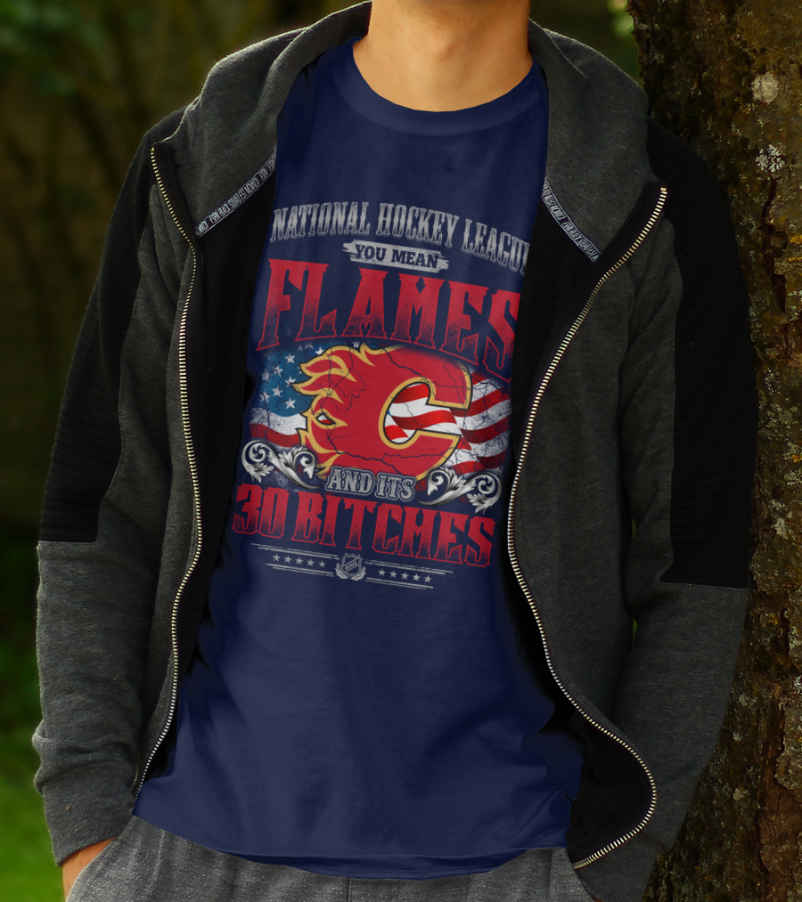 National Hockey League You Mean Flames And It's 30 Bitches T-Shirt