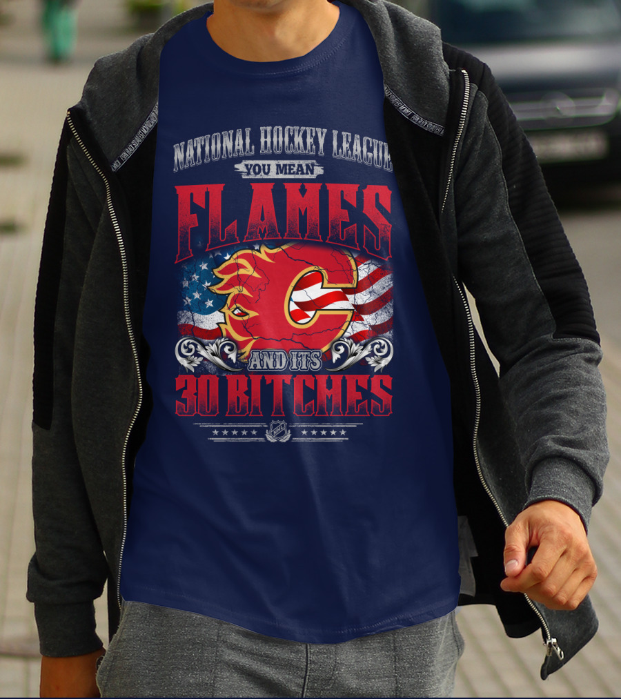 National Hockey League You Mean Flames And It's 30 Bitches T-Shirt