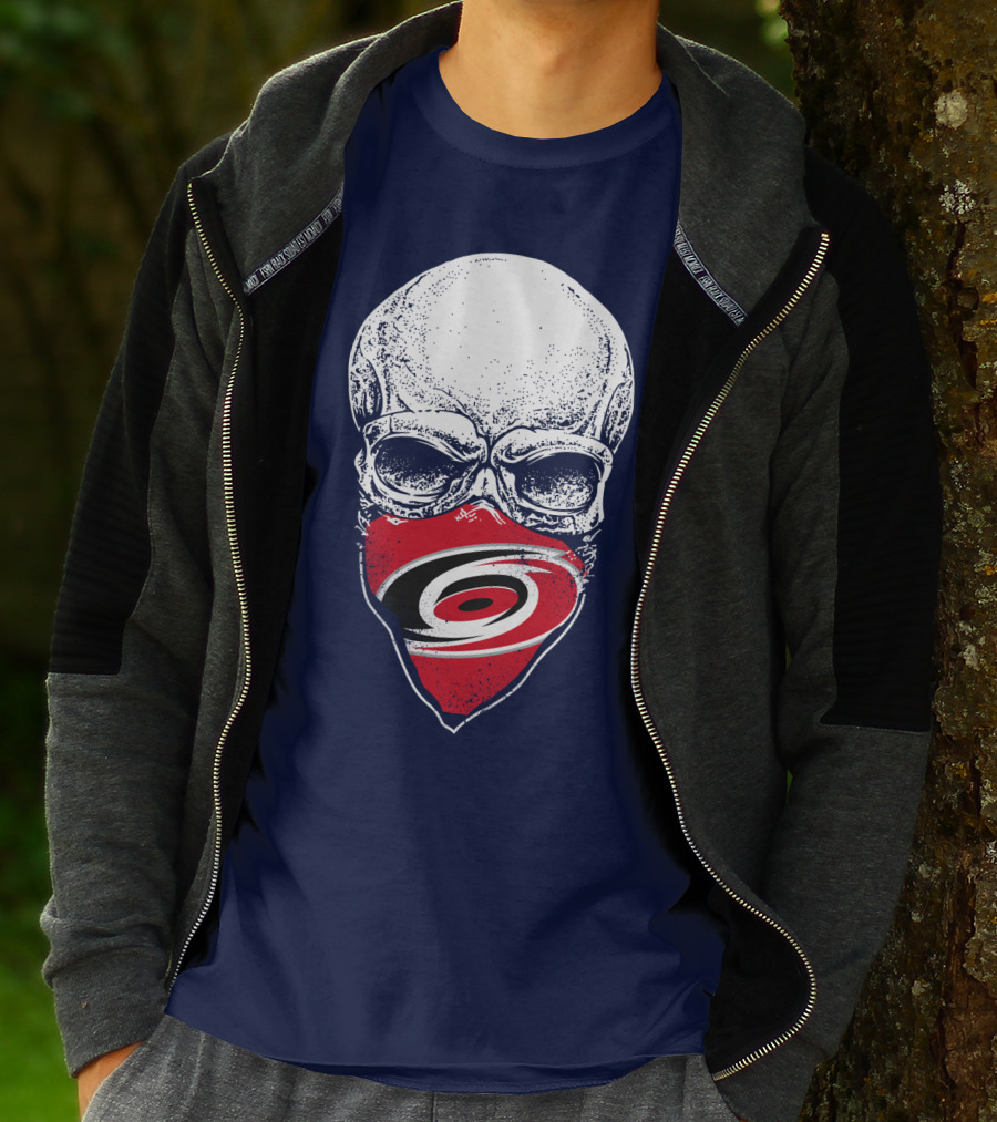Carolina Hurricanes Skull Mask T-Shirt
