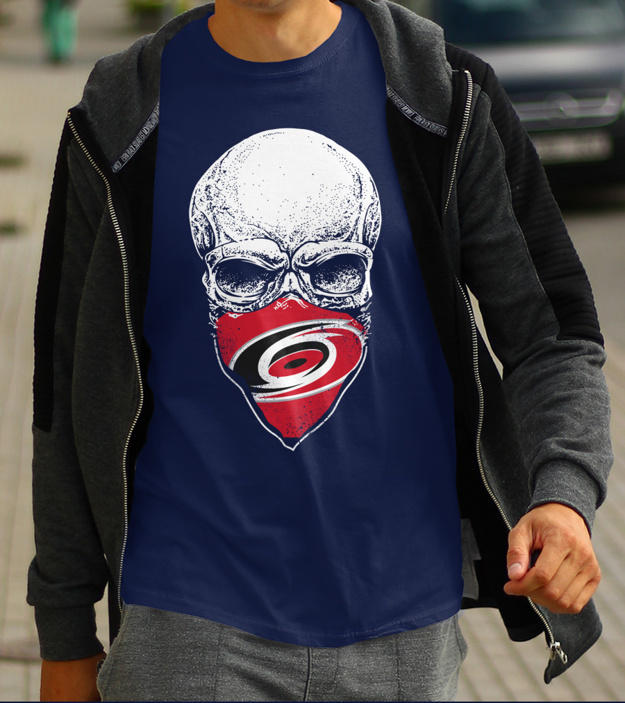 Carolina Hurricanes Skull Mask T-Shirt