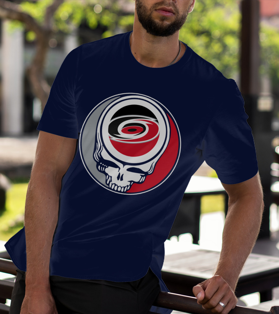 Carolina Hurricanes Grateful Dead Skull T-Shirt